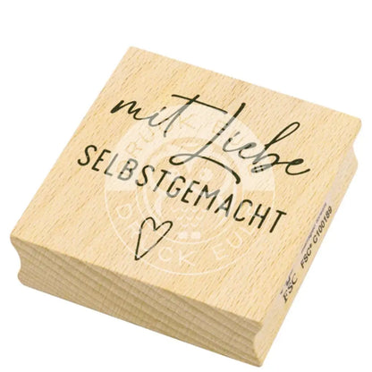 Stempel mit Liebe selbstgemacht stempel