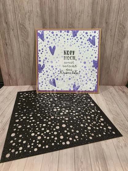 Stencil Schablone Dots 2