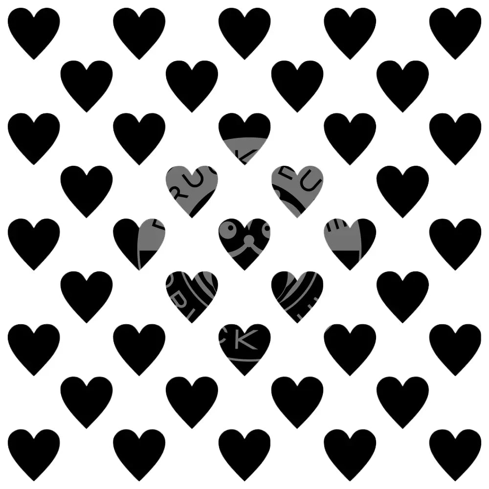 Stencil Schablone Herz