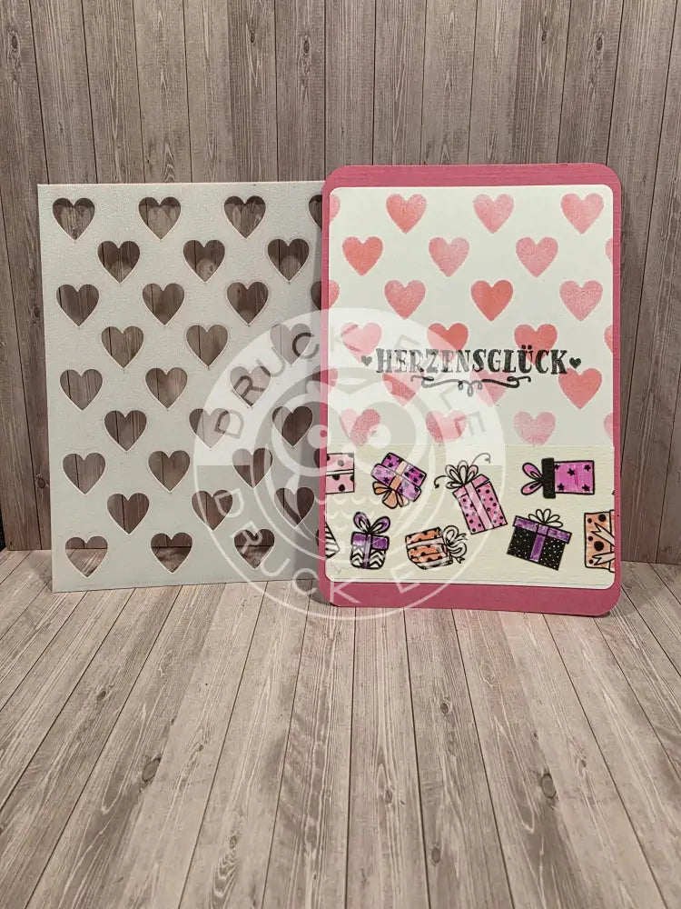 Stencil Schablone Herz