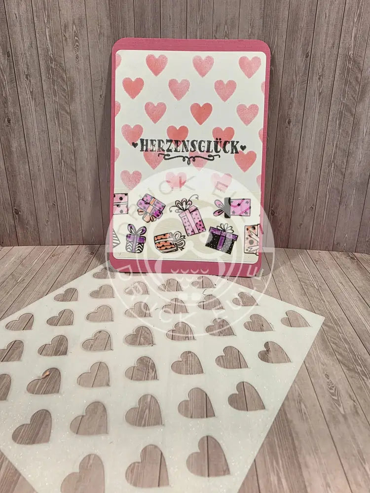 Stencil Schablone Herz