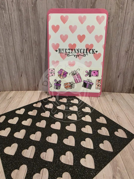 Stencil Schablone Herz