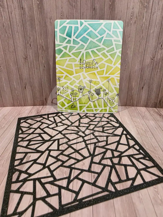 Stencil Schablone Splitterwerk