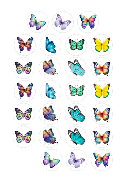 Teelichtbotschaft Schmetterling 1