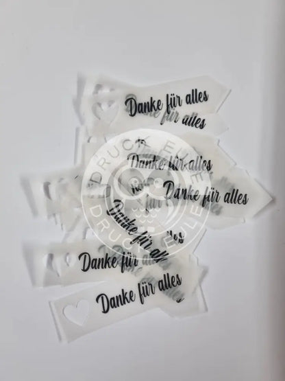 Transparentpapier Danke für alles