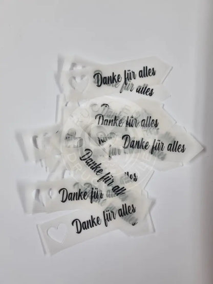 Transparentpapier Danke für alles