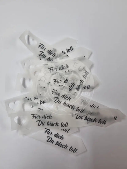 Transparentpapier Für dich Du bisch toll 2