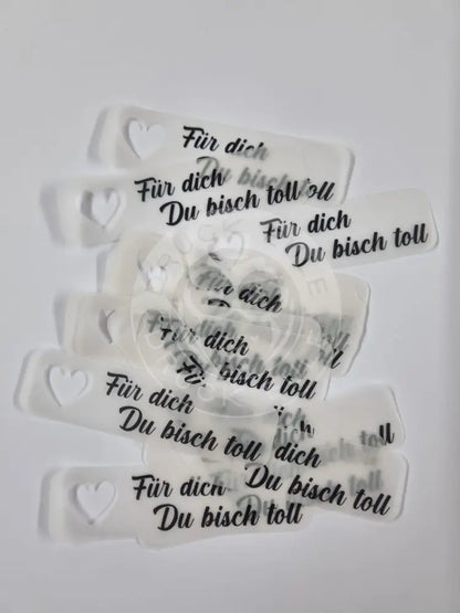 Transparentpapier Für dich Du bisch toll