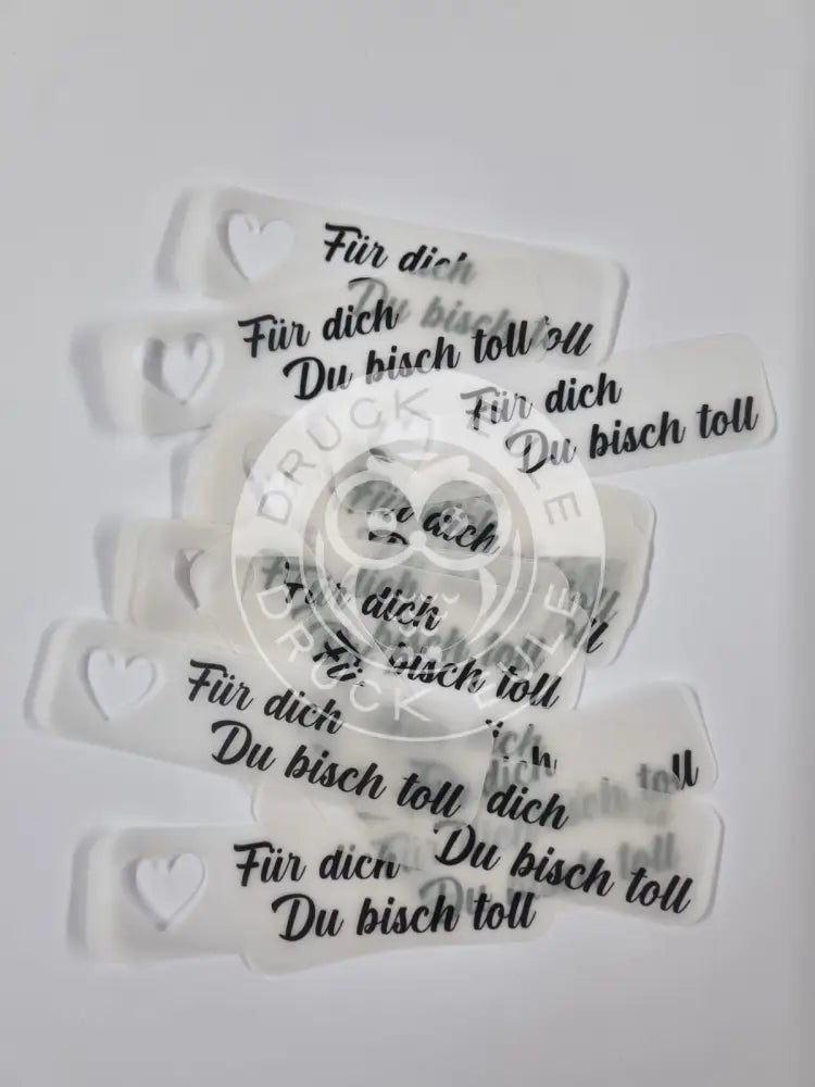 Transparentpapier Für dich Du bisch toll