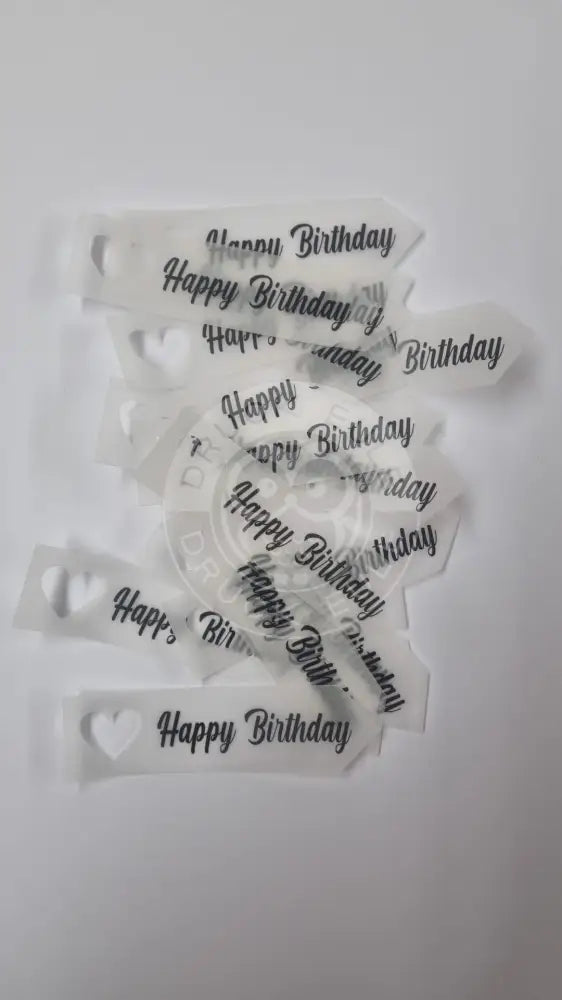 Transparentpapier Happy Birthday 2