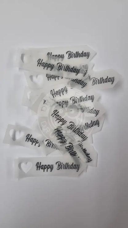 Transparentpapier Happy Birthday 2