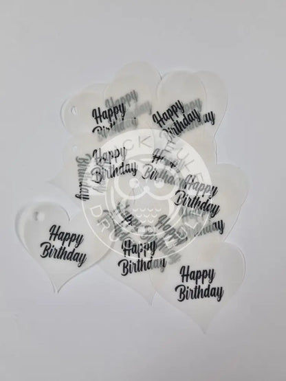 Transparentpapier Happy Birthday