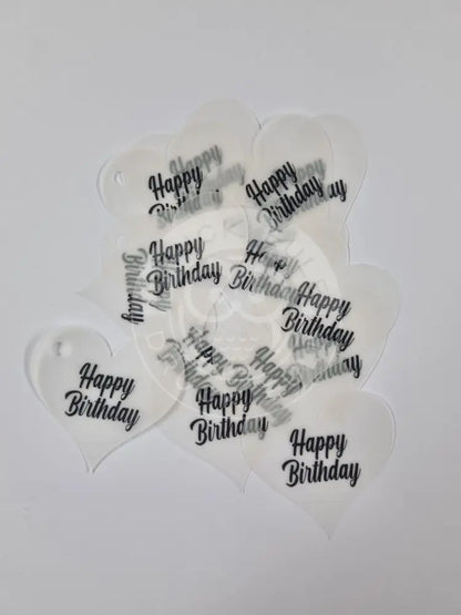 Transparentpapier Happy Birthday