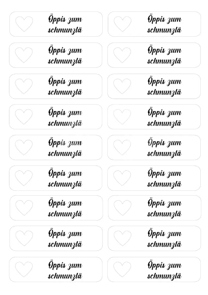 Transparentpapier Öppis zum schmunzlä 1