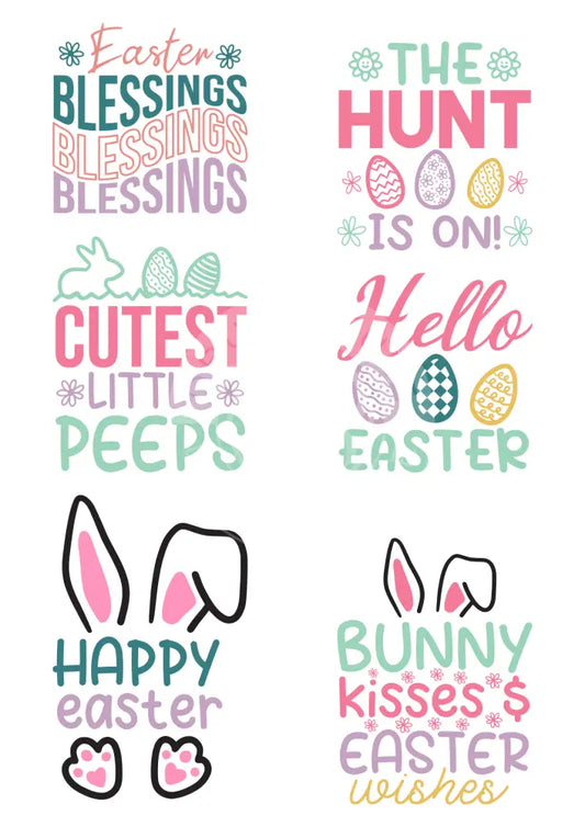 Wasserschiebefolie Ostern 1