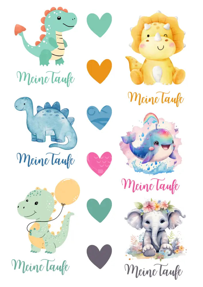 Wasserschiebefolie Blockkerze Taufe 2