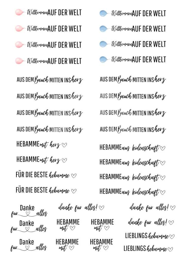 Wasserschiebefolie Kleine Stabkerze Hebamme 1