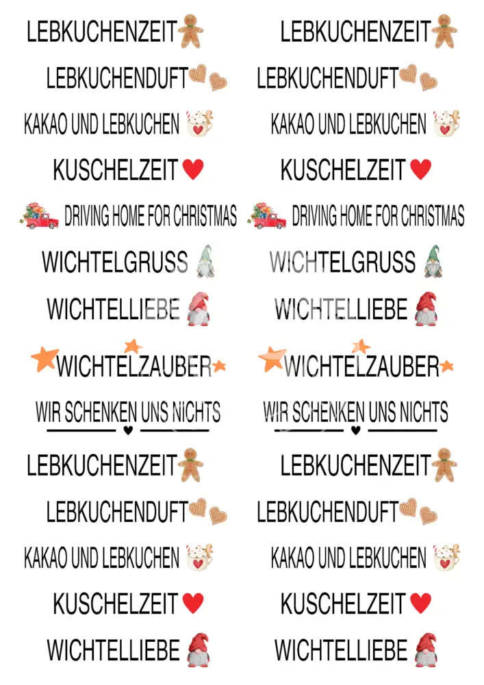 Wasserschiebefolie Kleine Stabkerzen 2