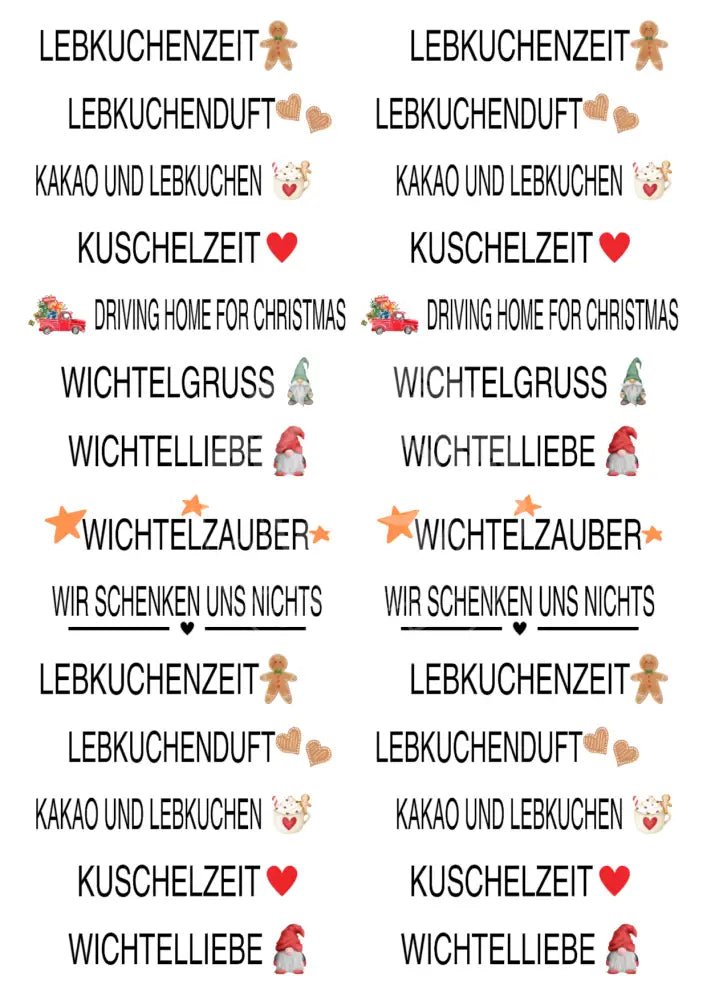 Wasserschiebefolie Kleine Stabkerzen 2