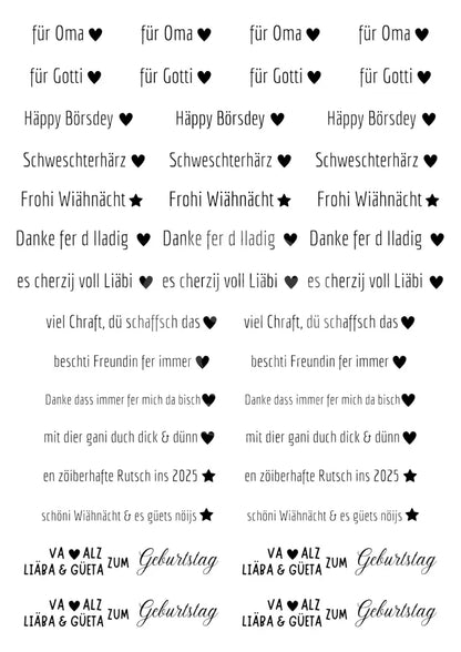 Wasserschiebefolie Kleine Stabkerzen 9