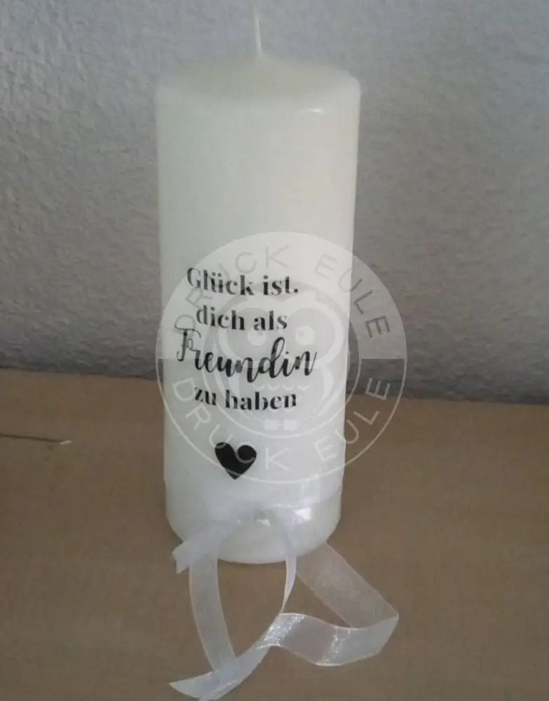 Wasserschiebefolie Sprüche 1 Blockkerze