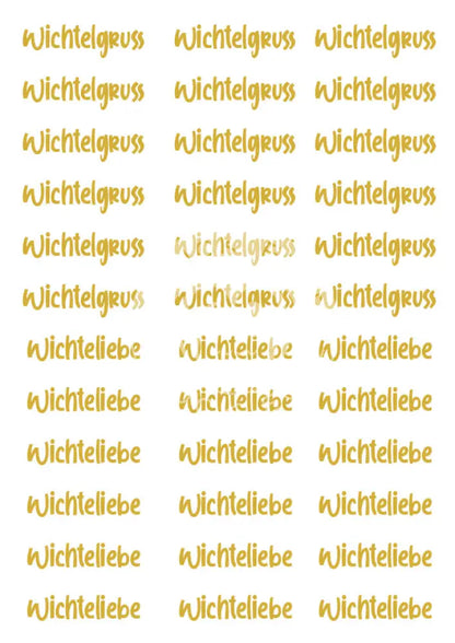 Wasserschiebefolie Stabkerzen 8 Gold