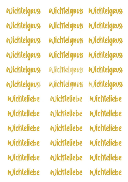 Wasserschiebefolie Stabkerzen 8 Gold