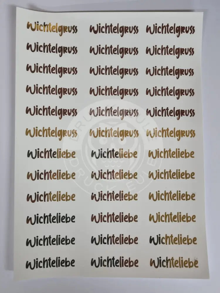 Wasserschiebefolie Stabkerzen 8 Gold