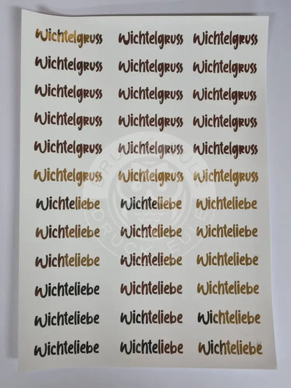 Wasserschiebefolie Stabkerzen 8 Gold