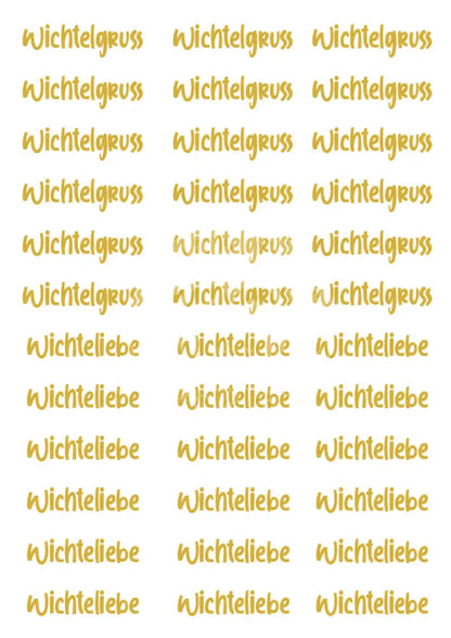 Wasserschiebefolie Stabkerzen 8 Gold