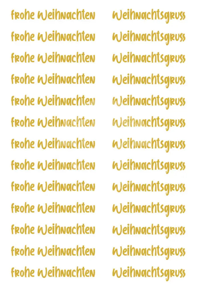 Wasserschiebefolie Stabkerzen 9 Gold