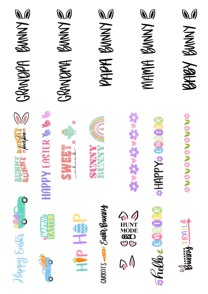 Wasserschiebefolie Stabkerzen Ostern 2