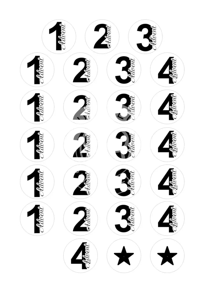 Wasserschiebefolie Teelichtbotschaft Advent 1