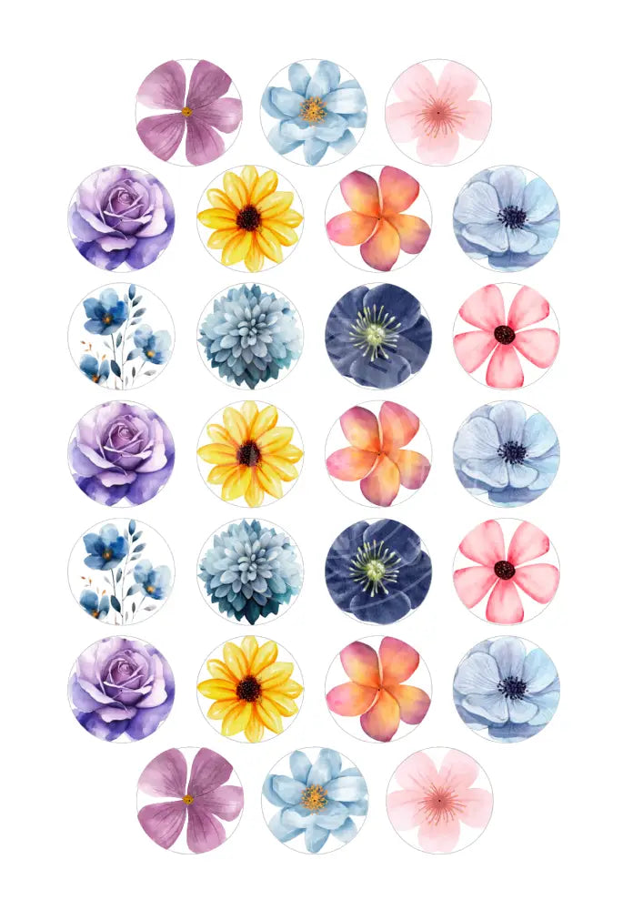 Wasserschiebefolie Teelichtbotschaft Blumen 1