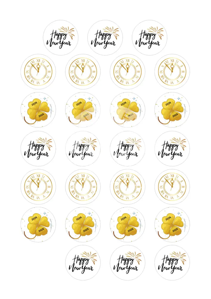 Wasserschiebefolie Teelichtbotschaft Neujahr 2