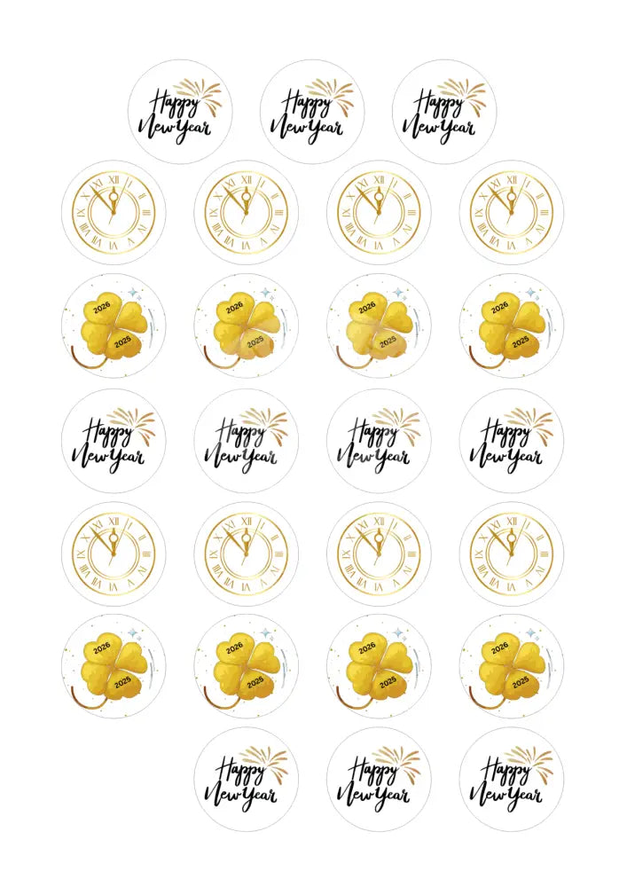 Wasserschiebefolie Teelichtbotschaft Neujahr 2