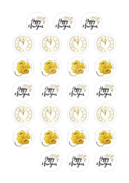 Wasserschiebefolie Teelichtbotschaft Neujahr 2