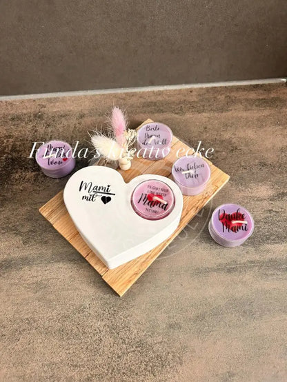 Wasserschiebefolie Teelichtbotschaft Muttertag 3