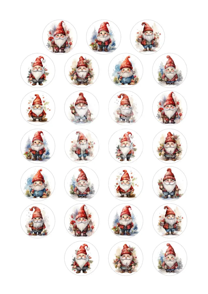 Wasserschiebefolie Teelichtbotschaft Weihnachts Wichtel 1