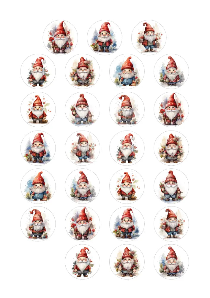 Wasserschiebefolie Teelichtbotschaft Weihnachts Wichtel 1