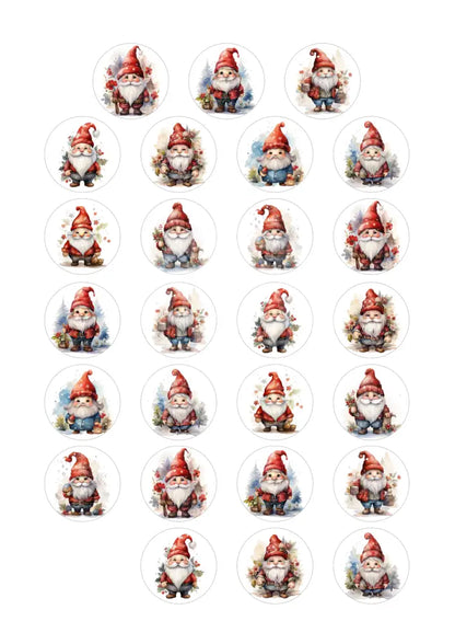 Wasserschiebefolie Teelichtbotschaft Weihnachts Wichtel 1