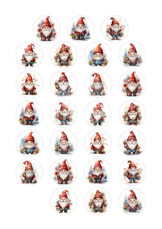 Wasserschiebefolie Teelichtbotschaft Weihnachts Wichtel 1