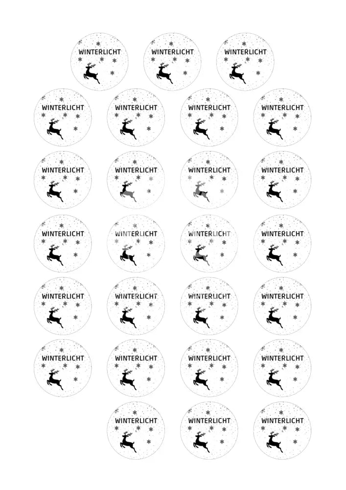 Wasserschiebefolie Teelichtbotschaft Winterlicht