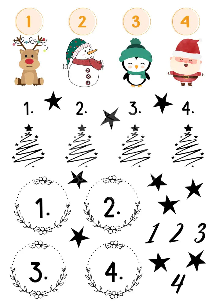 Wasserschiebefolie Weihnachten Blockkerze